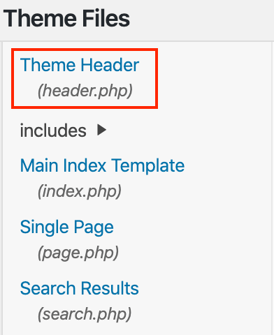 header.php文件