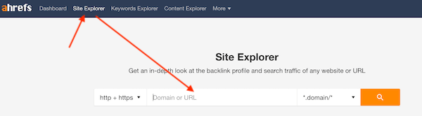 Ahrefs Site Explorer