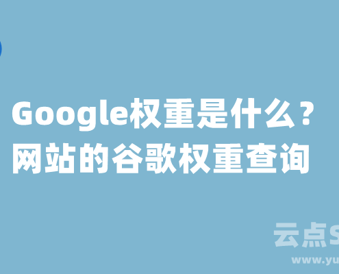Google权重是什么?网站的谷歌权重查询