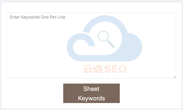 Keyword Sheeter